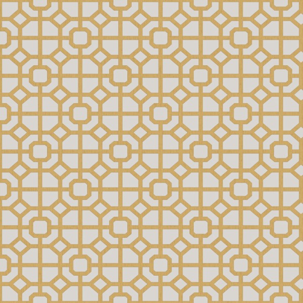 Paper pintat mosaic amb formes geomètriques color groc-ocre