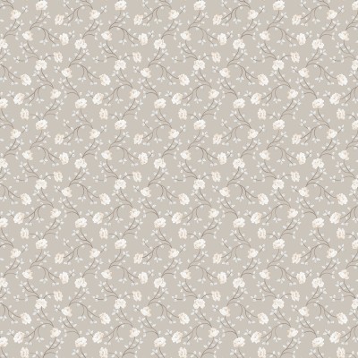 papel de parede com flores pequenas cor creme sobre um fundo bege