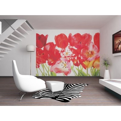 Fotomural RED TULIPS BIG FT-0067 Fotomural RED TULIPS BIG FT-0067
