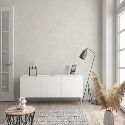 Papel pintado liso gris claro 2