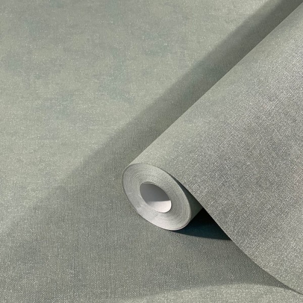 papel de parede texturizado suave em uma cor verde salvia.