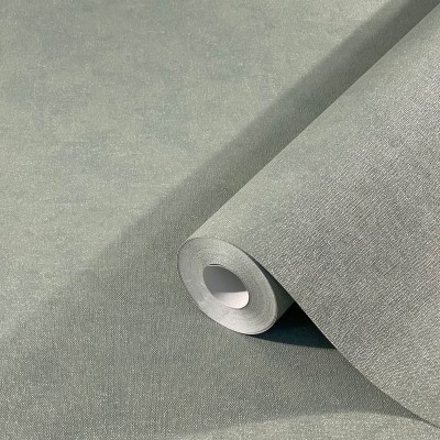 papel de parede texturizado suave em uma cor verde salvia.
