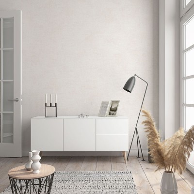 papel de parede texturizado suave em uma cor branco bege.