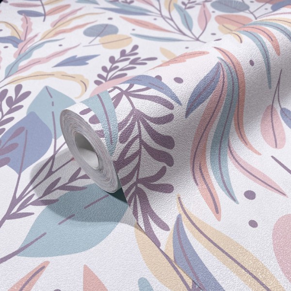 paper pintat fulles silvestres color pastis