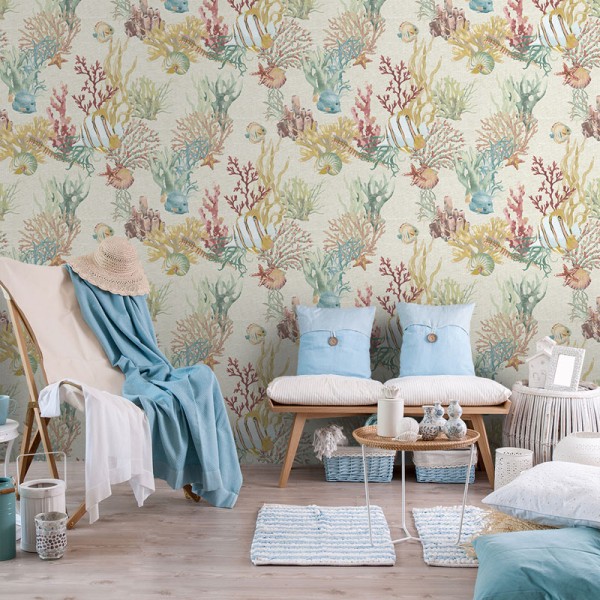 papel pintado fondo marino con corales y peces en el mar papel pintado fondo marino con corales y peces en el mar