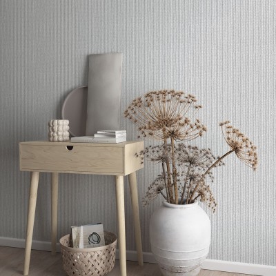 papel pintado efecto tejido de color beige 2