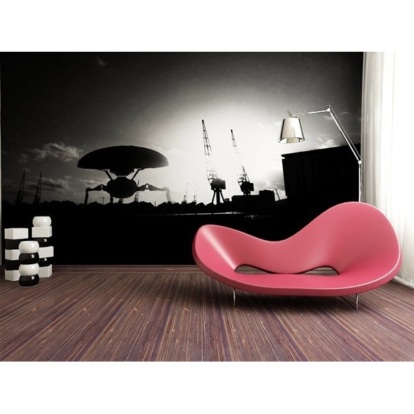 Fotomural MOON LANDING BLACK AND WHITE FT-0119