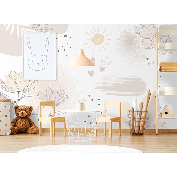 Mural Infantil Abstrato Amanheçer VCAA-073