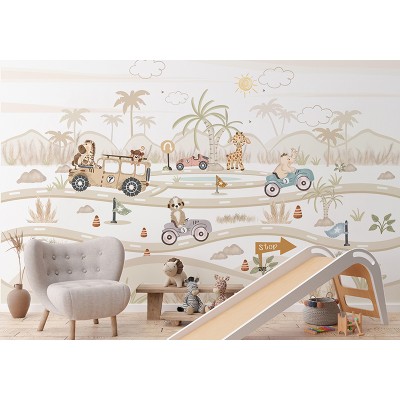 Mural Infantil Corrida no Deserto VCCD-081 2