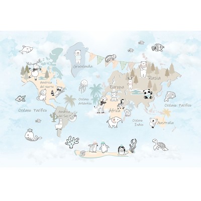 Mural Infantil Mapa Exploradores VCME-077