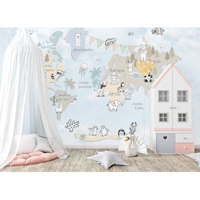 Mural Infantil Mapa Exploradores VCME-077 2