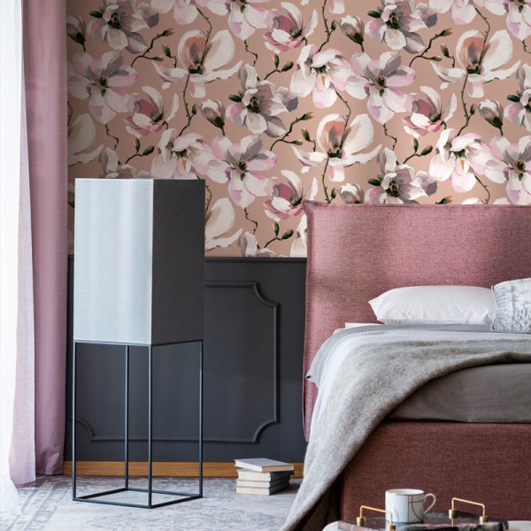 Papel pintado MAGNOLIAS BEIGE 47464