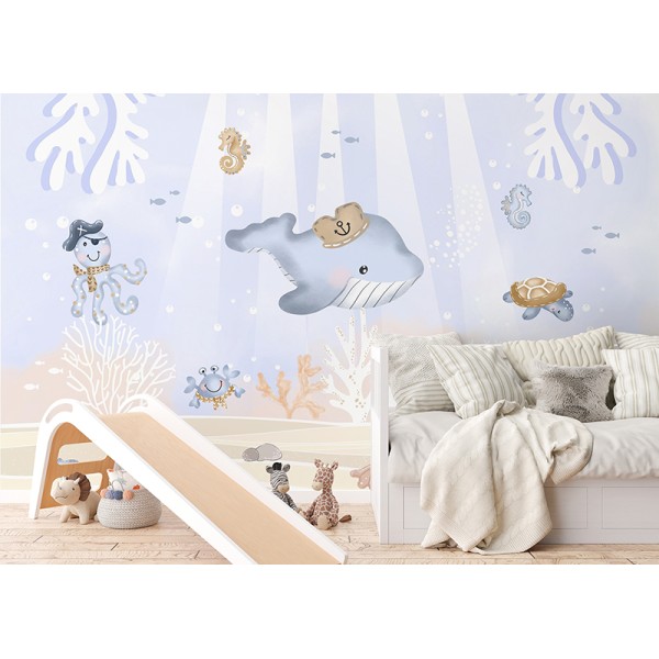 Mural Infantil Vida Marina VCVM-079