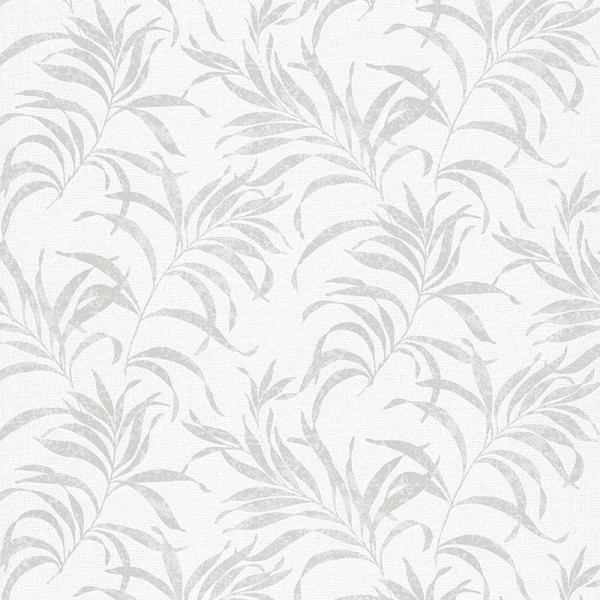 Papel de parede folhas bege perla