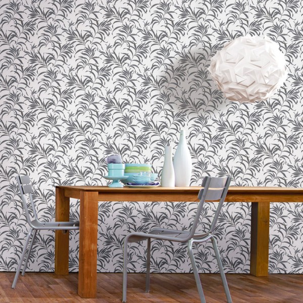 papel de parede folhas cor preto prateado papel de parede folhas cor preto prateado