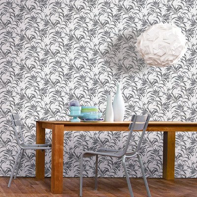 papel de parede folhas cor preto prateado papel de parede folhas cor preto prateado