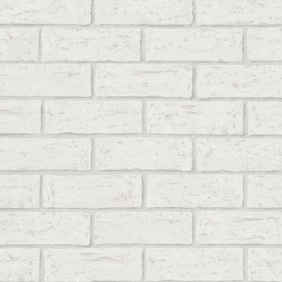 papel pintado ladrillo blanco con textura