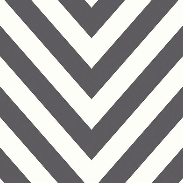 papel pintado rayas chevron negras y blancas