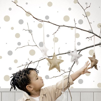 paper pintat cercles beix i gris paper pintat cercles beix i gris