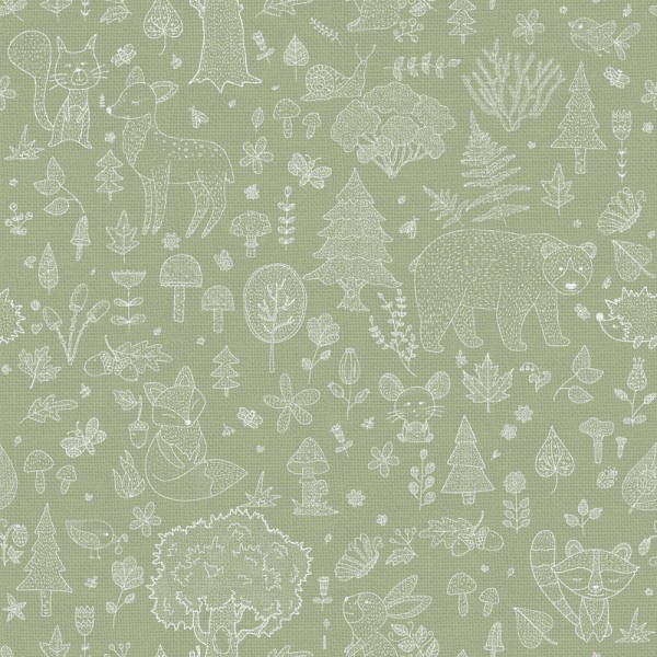 Papel de parede floresta verde