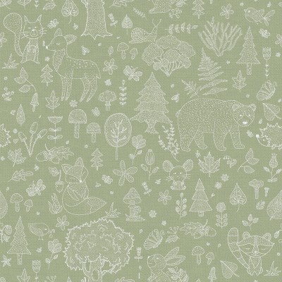 paper pintat bosc verd