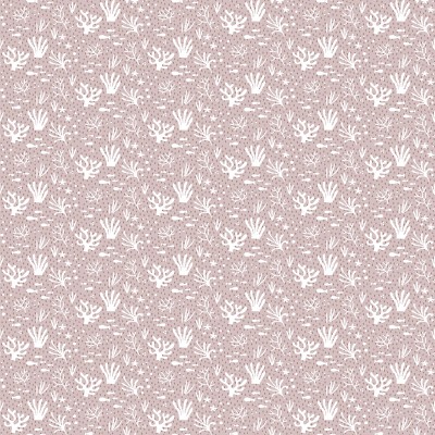 papel pintado corales con fondo rosa
