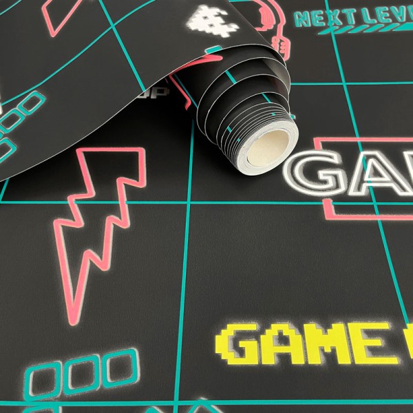 paper pintat juvenil gamer negre