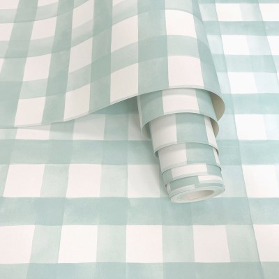 Papel pintado CUADROS ESCOCESES INFANTILES TURQUESA Papel pintado CUADROS ESCOCESES INFANTILES TURQUESA