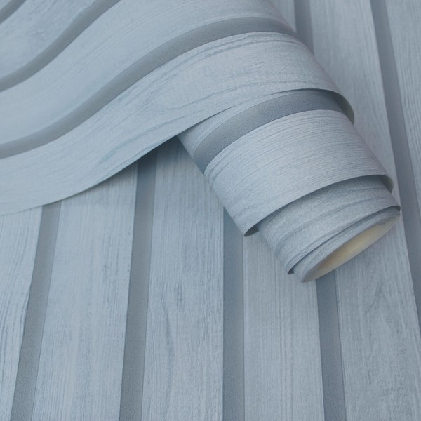 Papel pintado LISTONES DE MADERA AZUL Papel pintado LISTONES DE MADERA AZUL