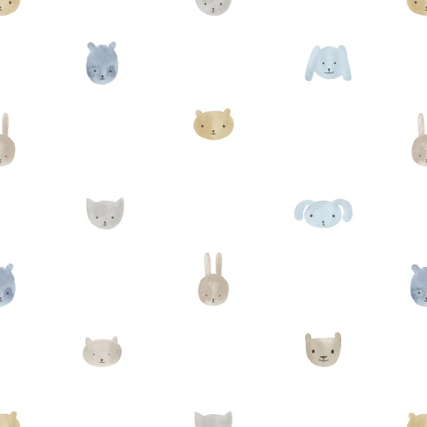 papel de parede animais azul