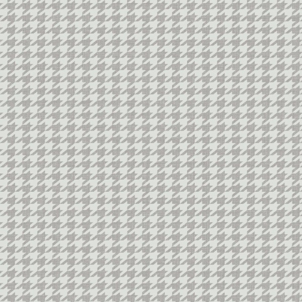 papel pintado con pata de gallo de color gris y blanco roto