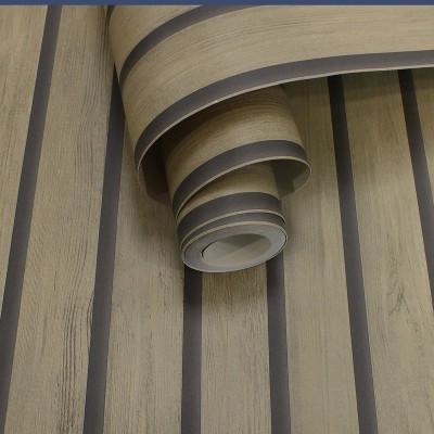 Papel pintado listones de madera