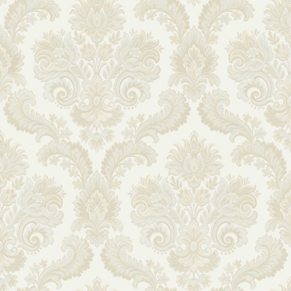 papel pintado damasco clásico color beige