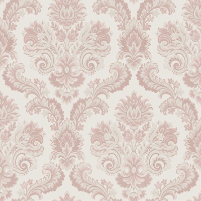 papel de parede damsco clássico cor rosa