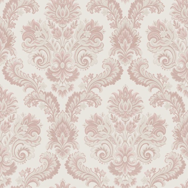 paper pintat damasc clàssic color rosa