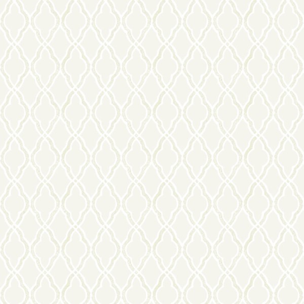 papel de parede gométrico clássico cor branco pérola