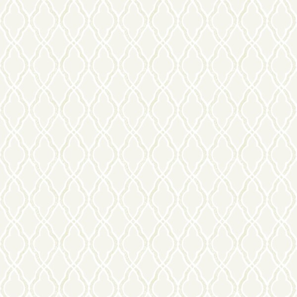papel de parede gométrico clássico cor branco pérola
