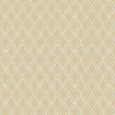 Papel pintado geométrico clásico color beige