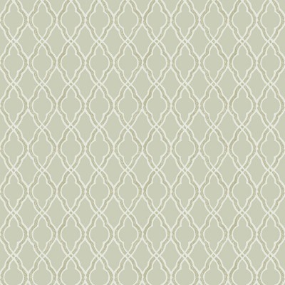 Papel pintado geométrico clásico color verde