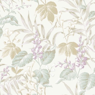 papel pintado naturaleza contemporánea color azul y lavanda