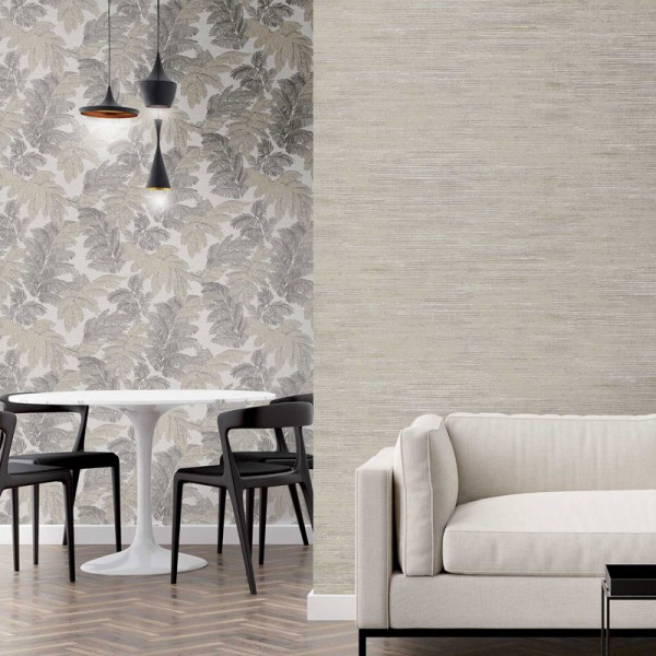 papel de parede folhas clássicas cor bege e marrom papel de parede folhas clássicas cor bege e marrom