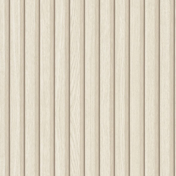 papel pintado listones de madera beige