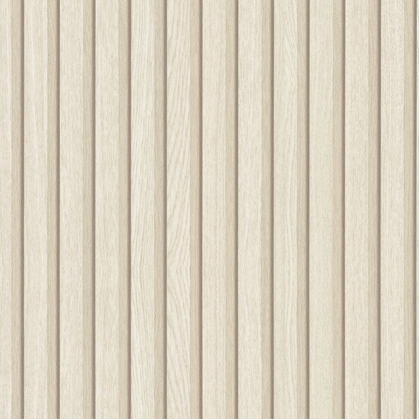 papel pintado listones de madera beige