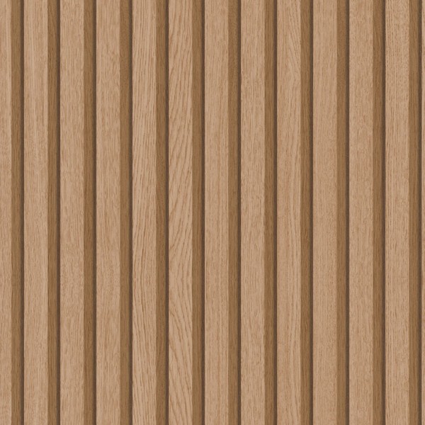 papel pintado listones de madera marrón