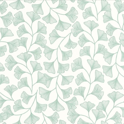 papel pintado hojas ginkgo verdes