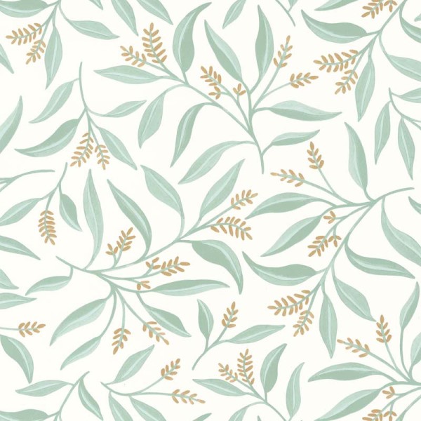 papel de parede folhas de olivo cor verde
