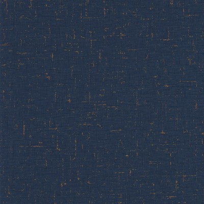 papel pintado efecto textil color azul y cobre
