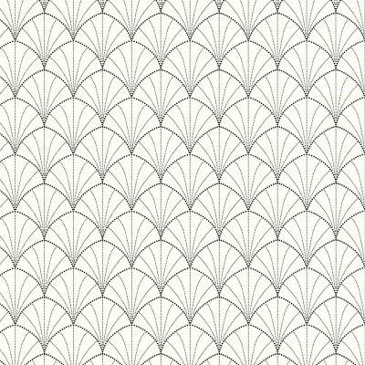 Papel pintado arcos art deco color negro