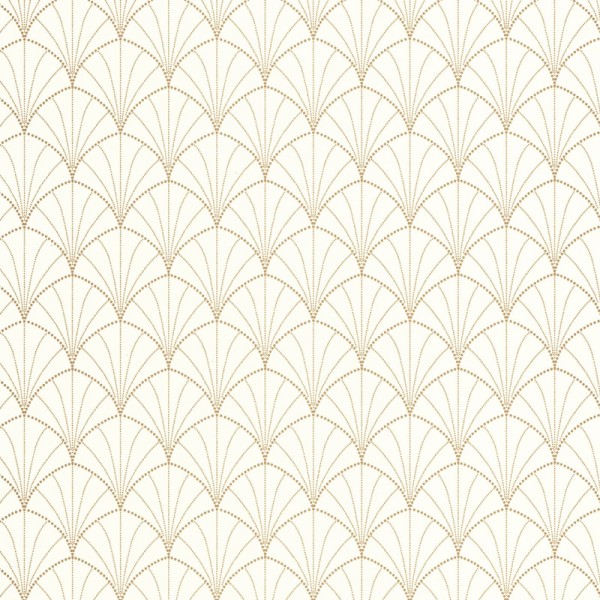 papel de parede arcos art deco cor dourado