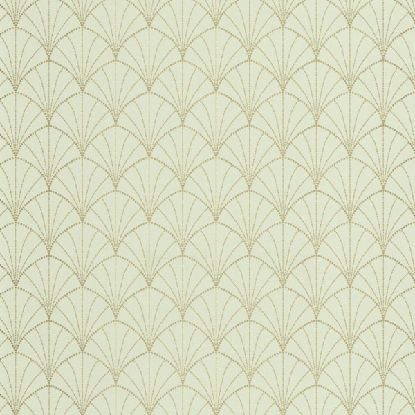 papel de parede art deco cor verde amêndoa